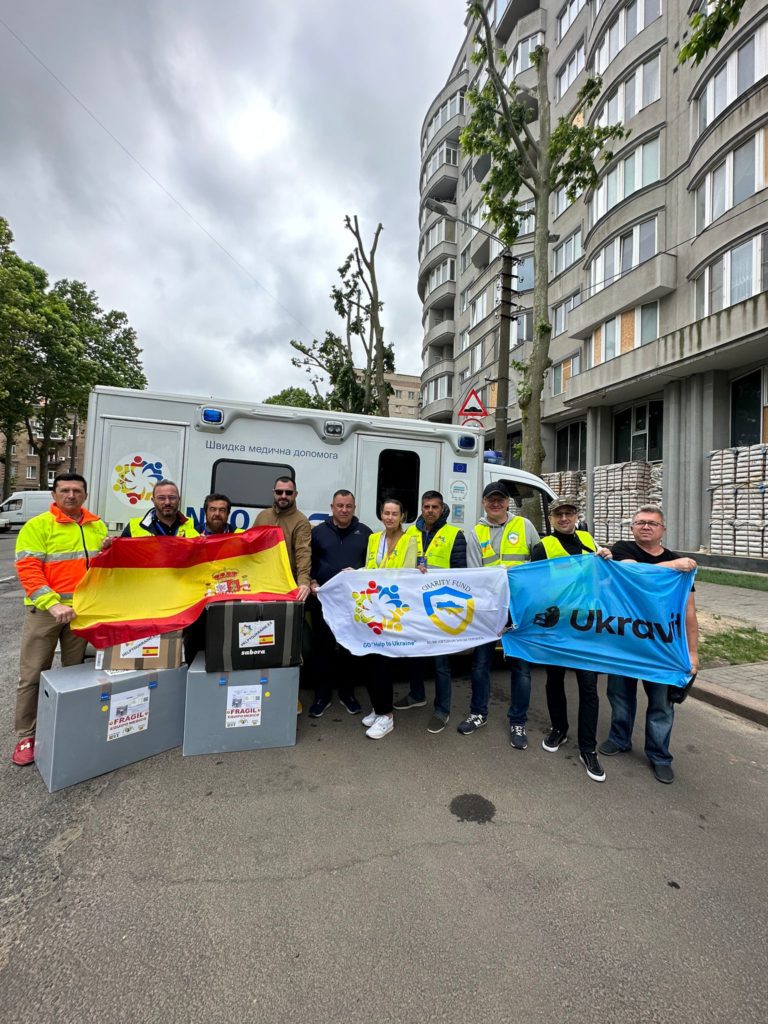Ambulancia donada por Grupo Ibérica entregada en Ucrania en la región de Mykolaiv
