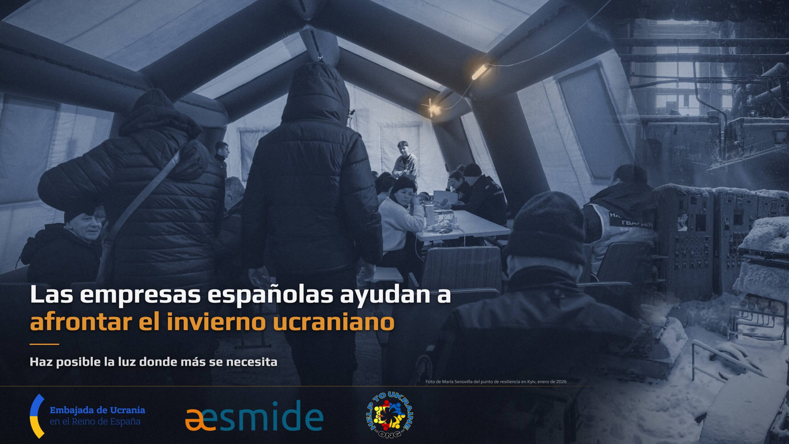 AYUDA A AFRONTAR EL INVIERNO UCRANIANO - CAMPAÑA EMBAJADA DE UCRANIA, AESMIDE y HELP TO UKRAINE ONG